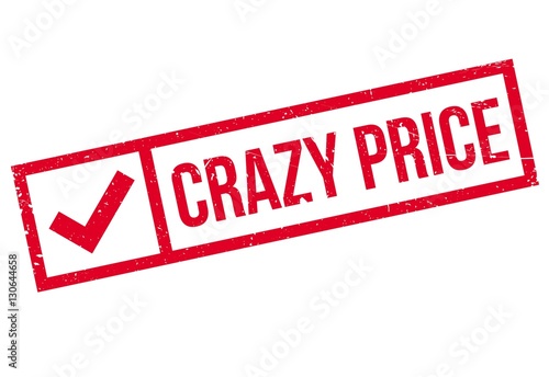 Crazy price stamp. Grunge design with dust scratches. Effects can be easily removed for a clean, crisp look. Color is easily changed.