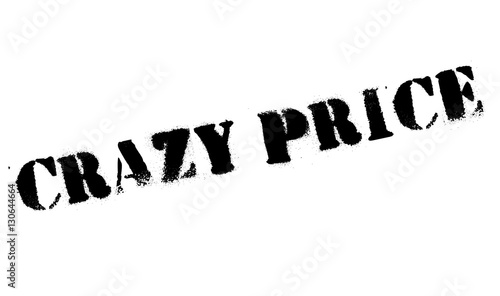 Crazy price stamp. Grunge design with dust scratches. Effects can be easily removed for a clean, crisp look. Color is easily changed.