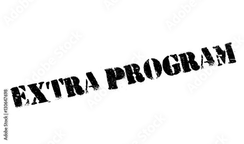Extra Program rubber stamp
