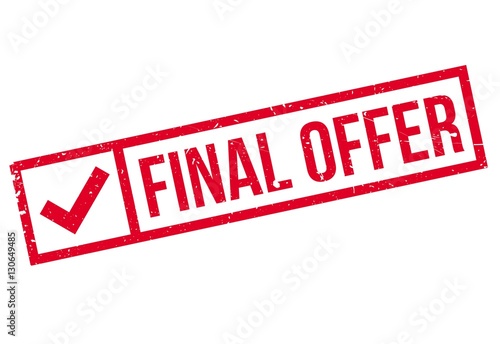 Final Offer rubber stamp
