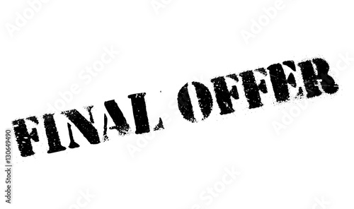 Final Offer rubber stamp