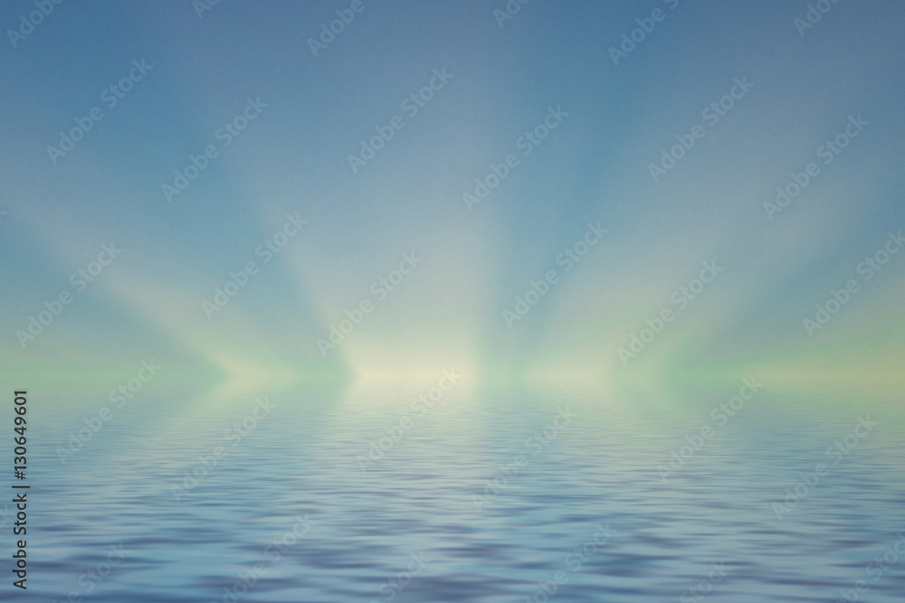 The light from the sky water reflection The light from the sky water reflection