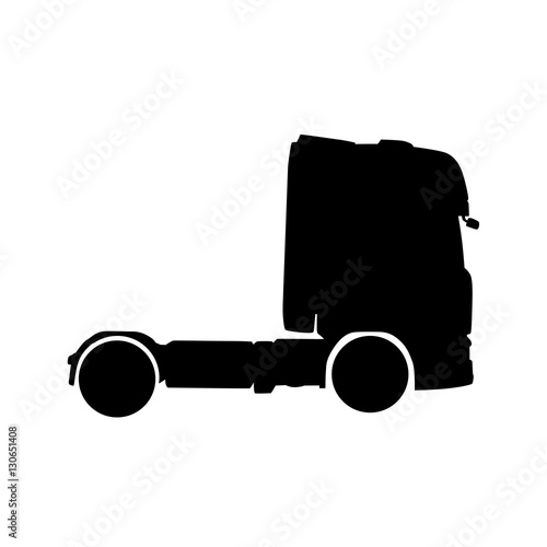 Truck vector silhouette