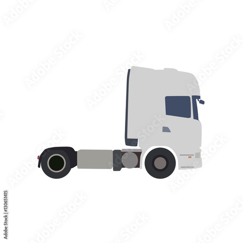 Truck flat vector illustration