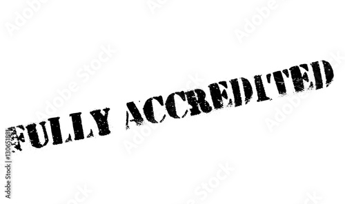 Fully Accredited rubber stamp