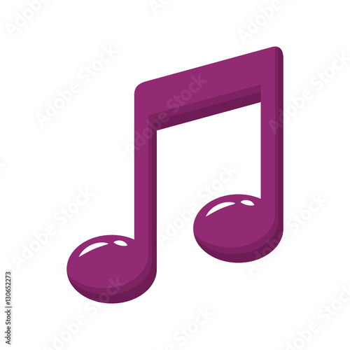 musical note icon image vector illustration design 