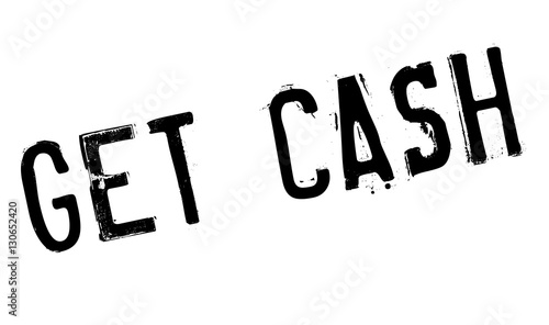 Get Cash rubber stamp