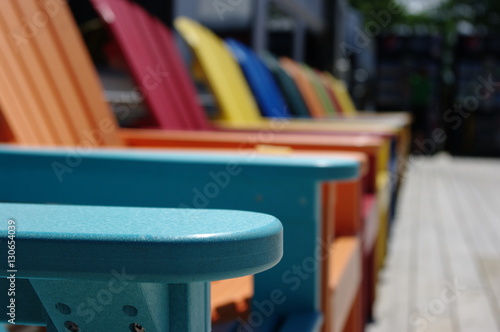 Multi-Coloured Muskoka chairs