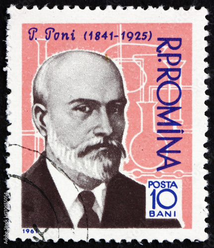 Postage stamp Romania 1961 Peter Poni, Chemist and Mineralogist