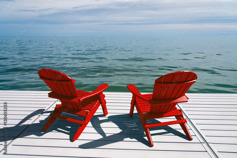 Red cheap muskoka chair