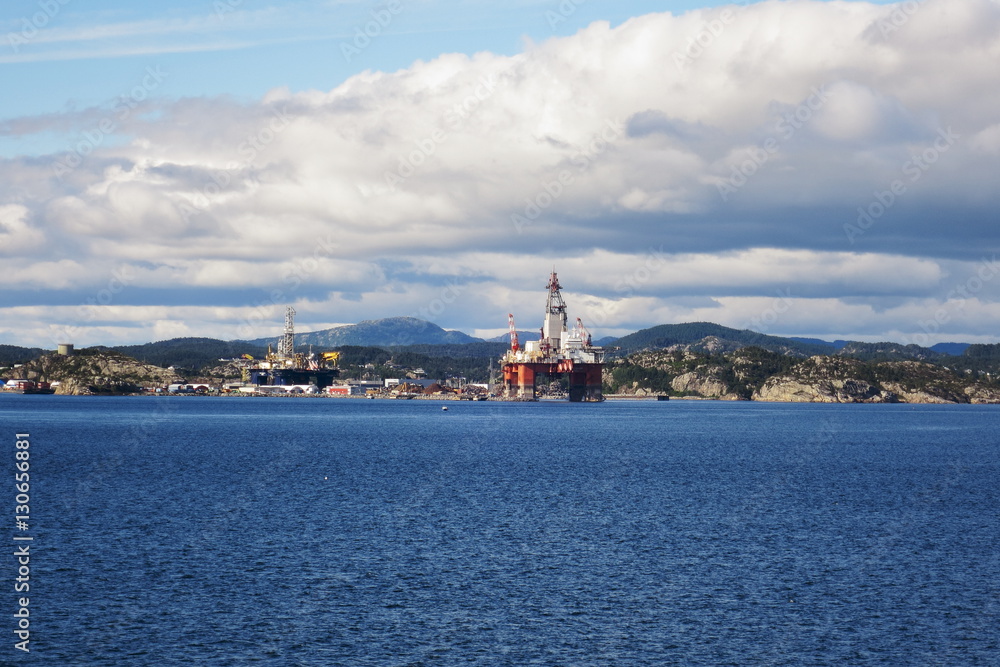 Oil Rig near Bergen - Norway