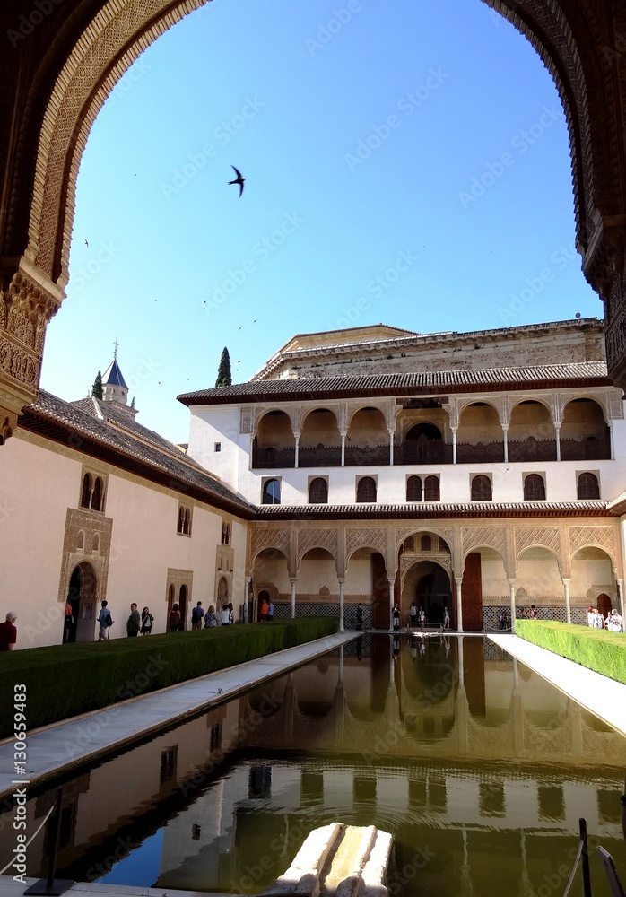 Fototapeta premium Palacio de Comares in Alhambra. Granada, Spain.