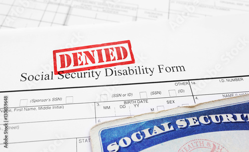 Denied Social Security disability application photo