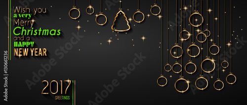 2017 Happy New Year Background for your Seasonal Flyers