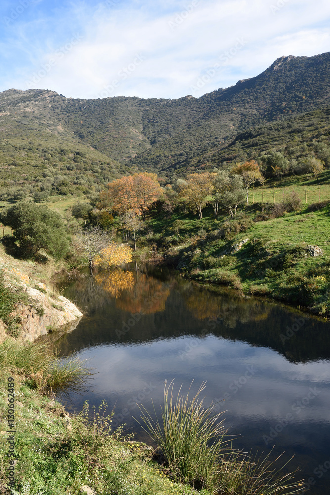 Natural Park of l Albera in the Ampurdan, Girona province, Catalonia, Spain.(Landscape near the Monastery of Sant Quirza)