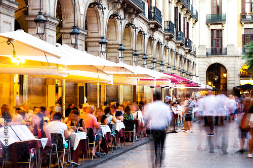 Royal square in Barcelona, Spain