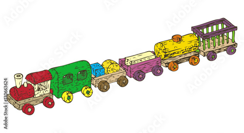 Wooden Train Set