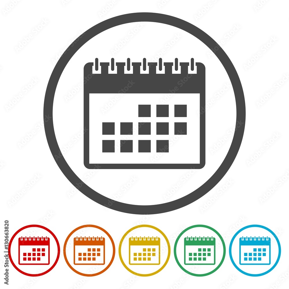 Calendar icons set Calendar icons set