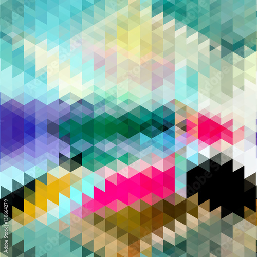 Bright abstract pattern polygons