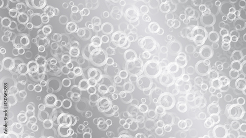 Gray abstract background of small rings