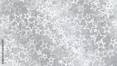 Gray abstract background of small stars