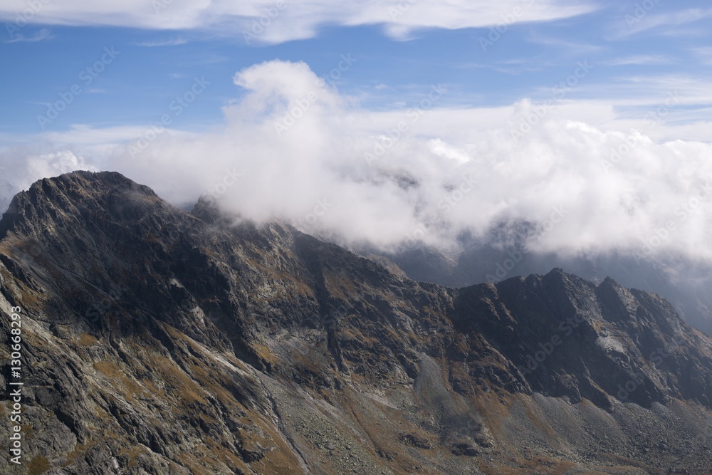 Clouds and views of High Tatras Mountains. Slovakia Clouds and views of High Tatras Mountains. Slovakia