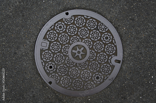 Circle steel manhole cove