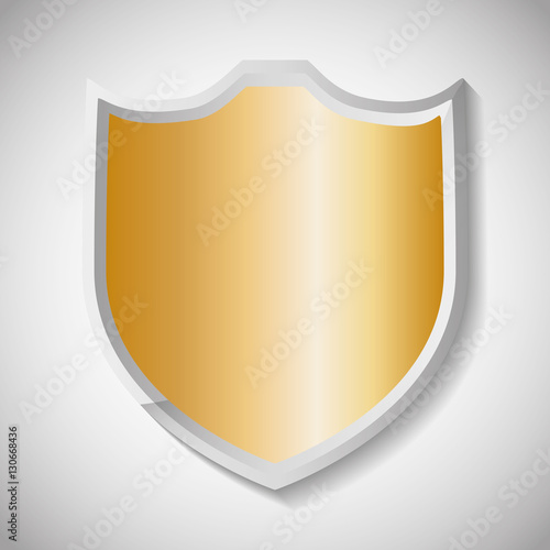 Free Download shield metallic finish icon image vector illustration design  - GFXLoad