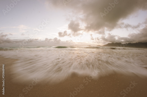 Beach frozen in time