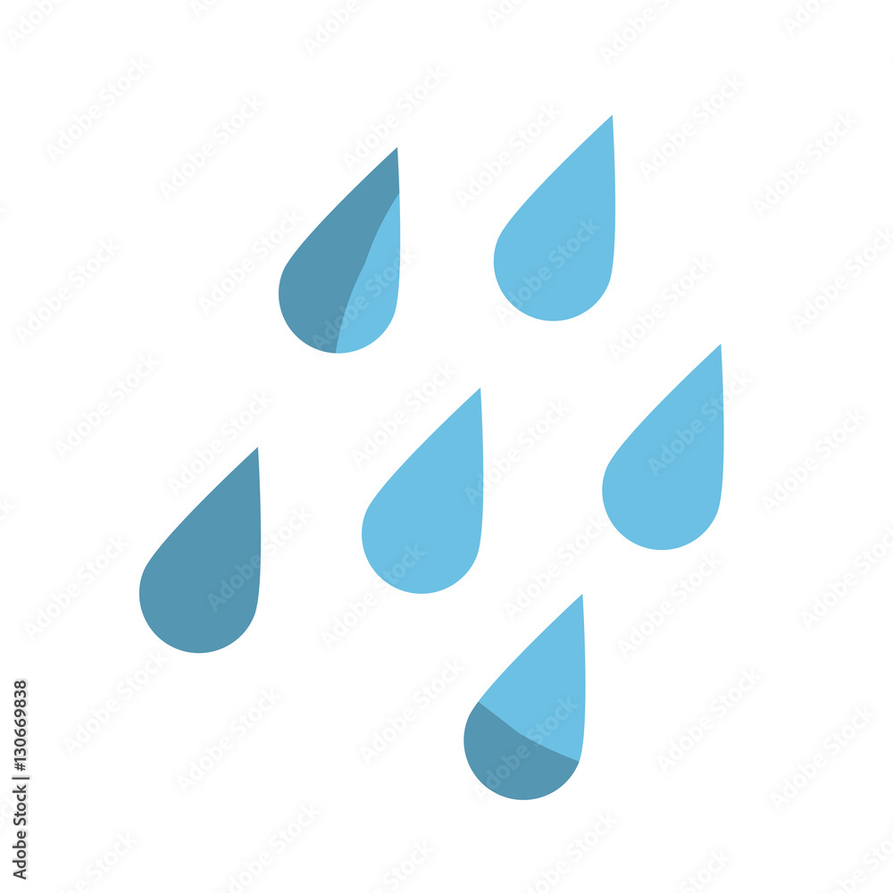 water drops icon over white background. colorful design. vector illustration water drops icon over white background. colorful design. vector illustration