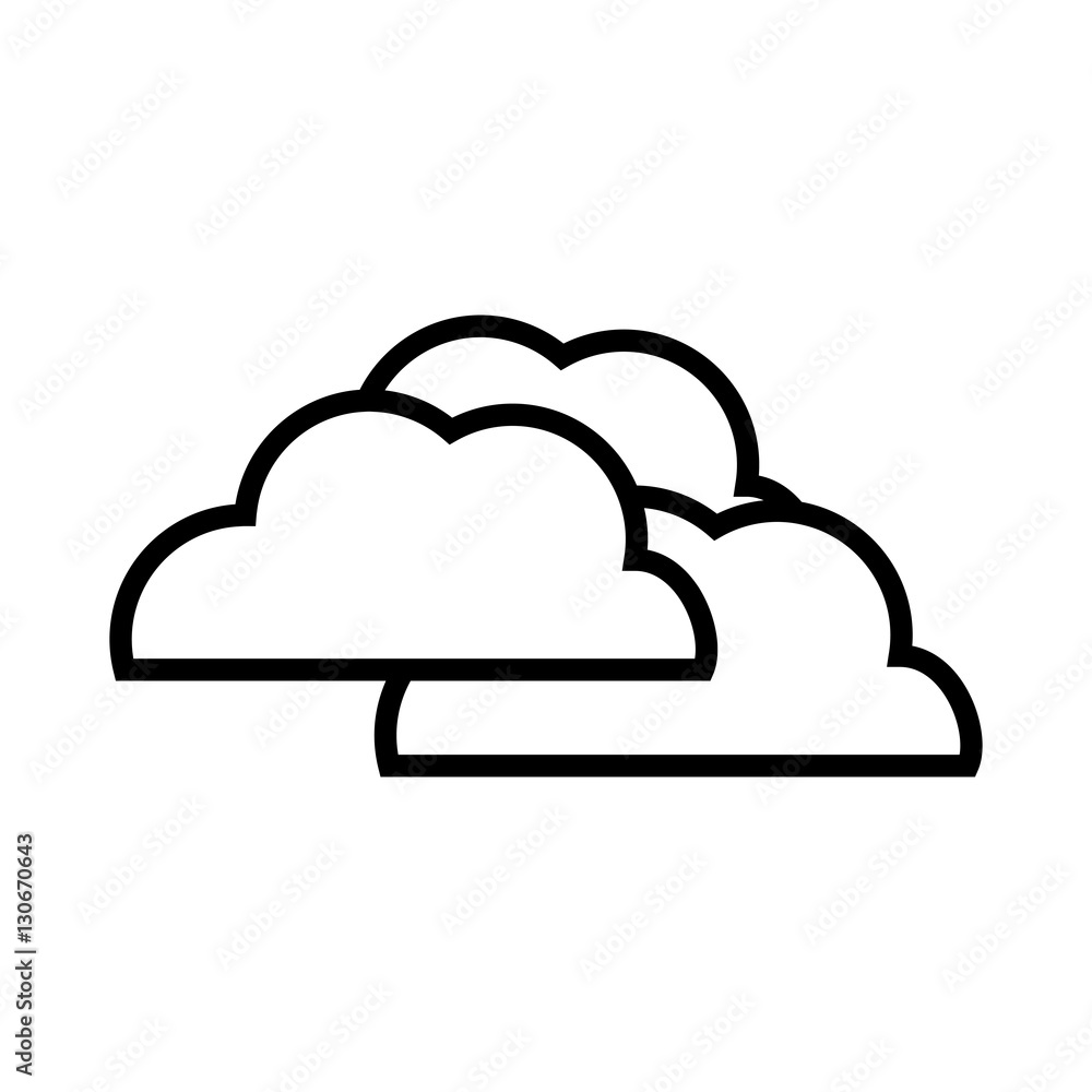 cloud weather icon over white background. vector illustration cloud weather icon over white background. vector illustration