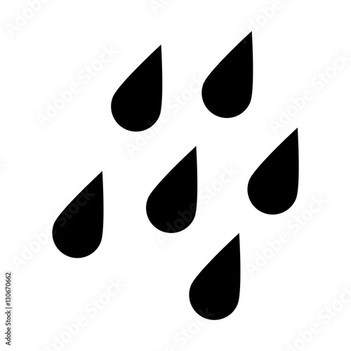 water drops icon over white background. vector illustration