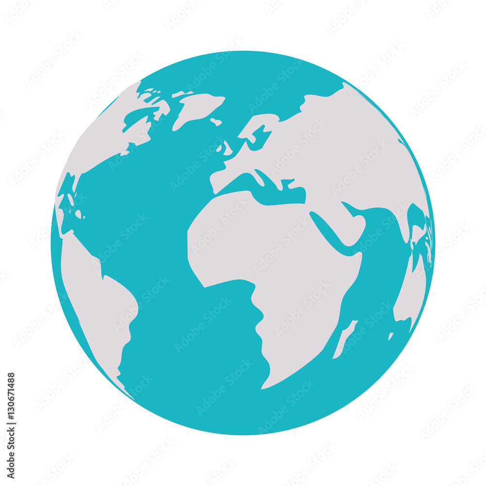 Planet sphere icon. Earth world globe ocean and universe theme. Isolated design. Vector illustration Planet sphere icon. Earth world globe ocean and universe theme. Isolated design. Vector illustration