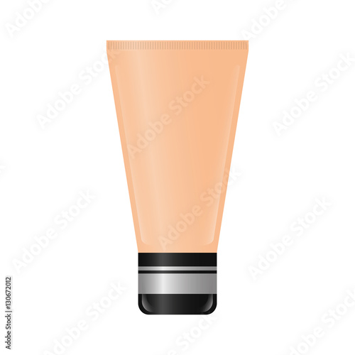 face bb cream icon over white background. makeup concept. vector illustration