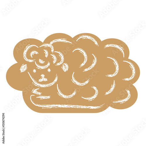 Christmas gingerbread on white background