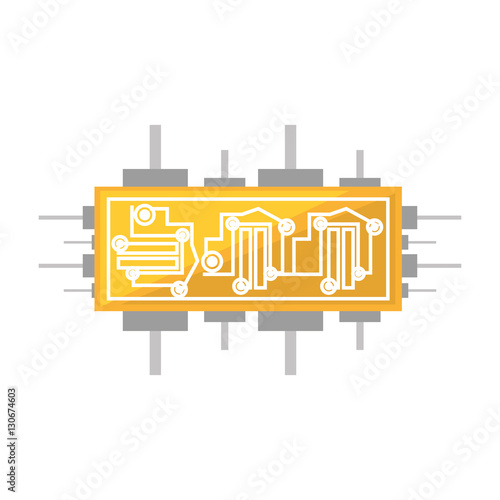 circuit board electronic componet vector illustration eps 10