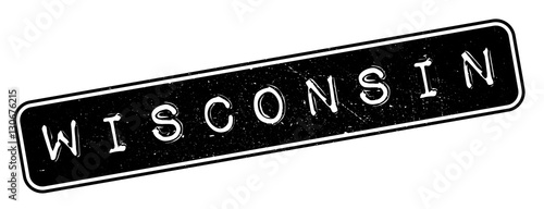 Wisconsin rubber stamp. Grunge design with dust scratches. Effects can be easily removed for a clean, crisp look. Color is easily changed.