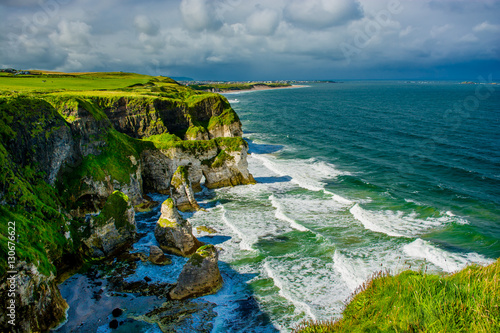Küste mit Klippen bei Portrush in Nordirland  photo