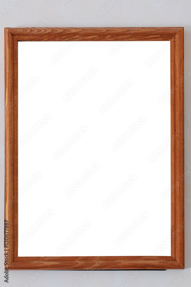 Empty frame from a picture, document, diploma or commendation on a wall Empty frame from a picture, document, diploma or commendation on a wall