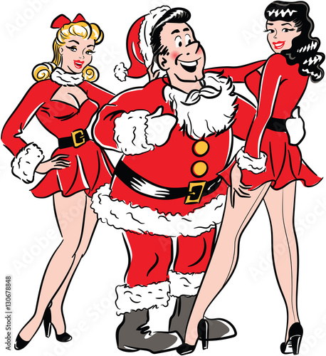 Santa has his hands full this Christmas