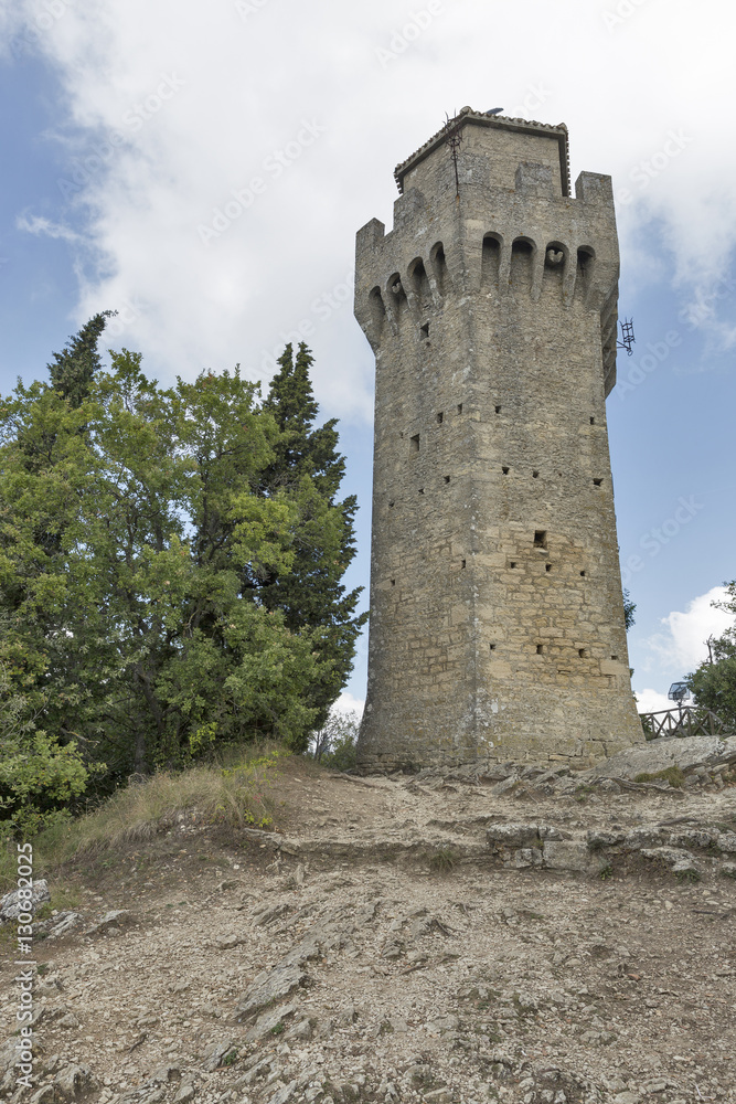View of the Montale, the third tower of San Marino.
