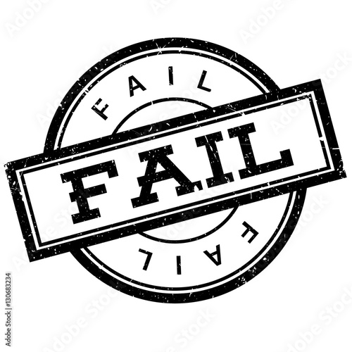 Fail rubber stamp. Grunge design with dust scratches. Effects can be easily removed for a clean, crisp look. Color is easily changed.