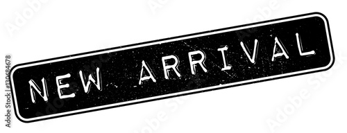New Arrival rubber stamp. Grunge design with dust scratches. Effects can be easily removed for a clean, crisp look. Color is easily changed.