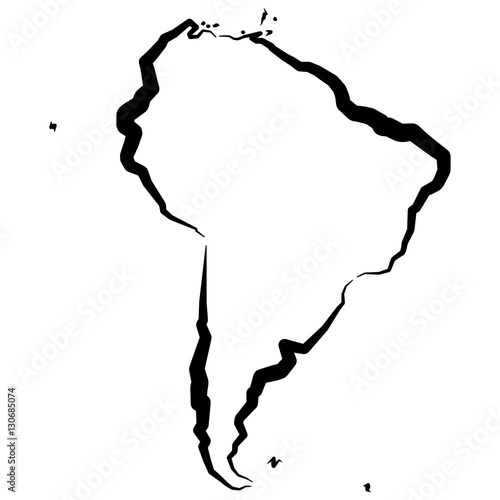 Ameryka Południowa - mapa
