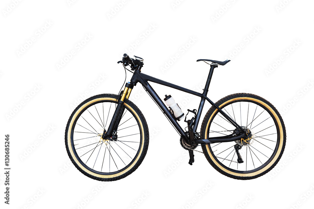 Fototapeta premium mountain bicycle isolated on white background