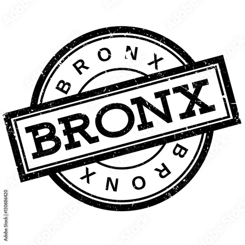 Bronx rubber stamp. Grunge design with dust scratches. Effects can be easily removed for a clean, crisp look. Color is easily changed.