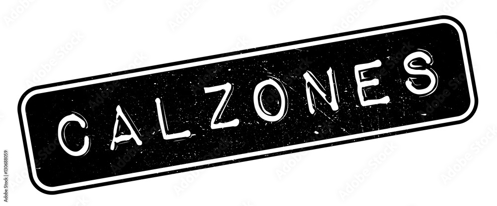 Fototapeta premium Calzones rubber stamp. Grunge design with dust scratches. Effects can be easily removed for a clean, crisp look. Color is easily changed.