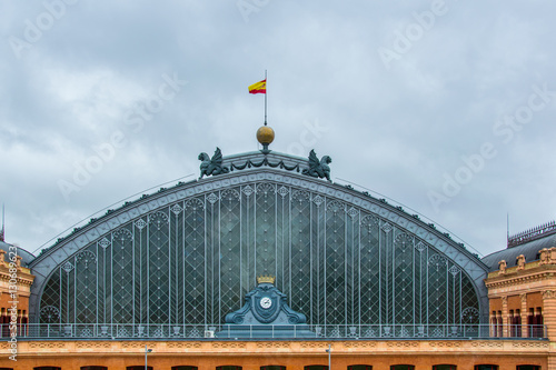 View of the atocha train station in madrid
