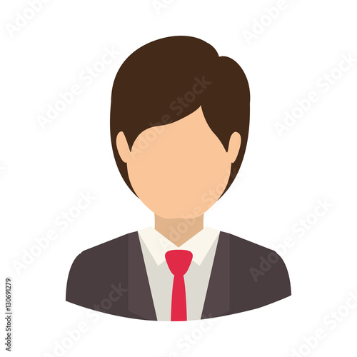 Man icon. Male avatar person people and human theme. Isolated design. Vector illustration