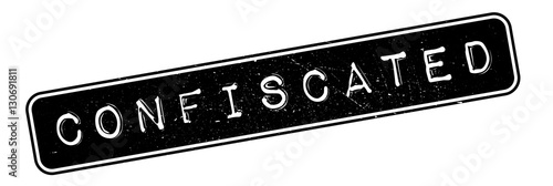 Confiscated rubber stamp. Grunge design with dust scratches. Effects can be easily removed for a clean, crisp look. Color is easily changed.